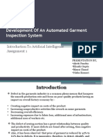 Development of An Automated Garment Inspection System: Introduction To Artificial Intelligence Assignment 1