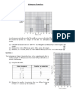 Histogram Questions: Starter Question