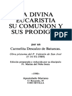 La Divina Eucaristia Su Comunion y Sus Prodigios - Pe. Valentin de San José PDF