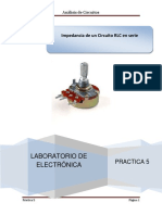 Practica 5 Impedancia de Un Circuito RLC PDF