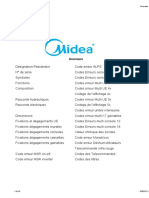 Codes Erreur Clim Midea PDF