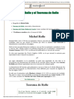 Michel Rolle y El Teorema de Rolle - Biografía y Demostración Del Teorema de Rolle - Cálculo Diferencial - Bachiller, Universidad