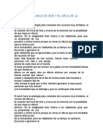 ANALOGÍA DEL ARCA DE NOÉ Y EL ARCA DE LA MEMORIA Cesar Arnobil Riascos Castro