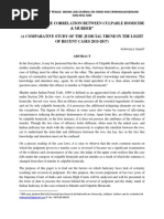 "Revisiting The Correlation Between Culpable Homicide & Murder" (A Comparative Study of The Judicial Trend in The Light OF RECENT CASES 2015-2017)