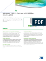 ZXHN H168N Broadband Access CPE Product Flyer