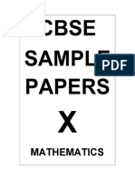 10 Mathematics Sample Papers PDF