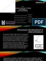 Grupo 3 Trabajo Máximo, Trabajo Reversible e Irreversibilidad