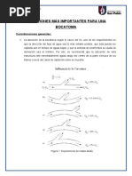 Condiciones de La Bocatoma