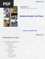 Building Realistic Unit Rates: Monday, 22 October, 2012