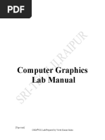 Computer Graphics Lab Manual: (Type Text) CSE/6 /CG Lab/Prepared by Vivek Kumar Sinha