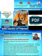 Lions Club International District 325 A 1 Nepal September Newsletter