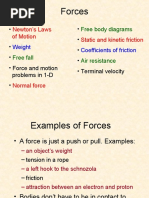 Forces: Free Body Diagrams