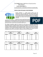 Forecasting For Dynasol Industries: T University of Akron 6500: 680 S C L M Case Assignment 2