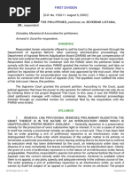 Petitioner Vs Vs Respondent Gonzales, Maranion & Associates Armand A. Duran