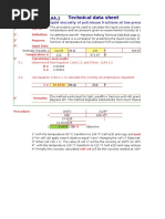 Technical Data Sheet: Procedure API 11A4.1