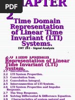 Time Domain Representation of Linear Time Invariant (LTI) Systems