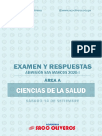 San Marcos 2020-I Examen y Claves Área A PDF