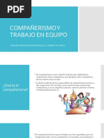 Compañerismo y Trabajo en Equipo