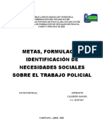 Nesesidades Sociales Sobre El Trabajo Policial