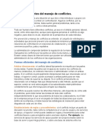 Formas A Eficientes Del Manejo de Conflictos