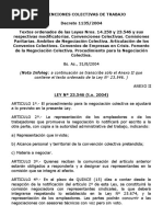 Ley 23.546. Procedimiento para La Negociación Colectiva