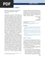 Letters To The Editor: Distraction Osteogenesis For Patients With Severe Idiopathic Condylar Resorption