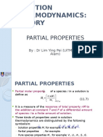 Solution Thermodynamics: Theory: Partial Properties