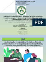 Los Notarios, Sus Principios Éticos, Fines Éticos, El Secreto Profesional A Favor de Los Abogados y Algunas Otras Profesiones, El Servicio Social Profesional o La Actuación "Pro Bono"