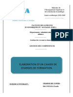 Cahier de Charges