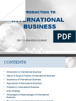 International Business: Introduction To