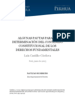 Algunas Pautas para Determinar El Contenido Esencial Del Derecho