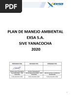 Plan de Manejo Ambiental 2020