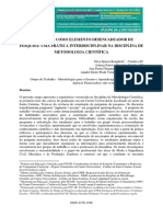 A Pergunta Como Elemento Desencadeador de Pesquisa - U PDF