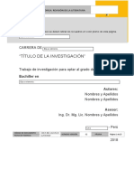 Formato para Investigación Teórica - Revisión de Literatura