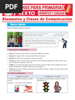 1elementos y Clases de Comunicación para Sexto Grado de Prrimaria