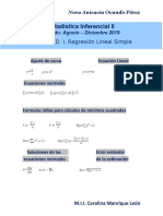 Estadística Inferencial Ii Formulario