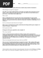 RAS - 5.1 - Gear Ratio Worksheet Answers