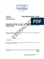 APEL NTE INEN ISO IEC 17025 Requisitos Generales para La Competencia de Laboratorios de Ensayo y Calibración 04 2018