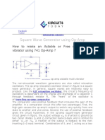 Square Wave Generator Using Op-Amp