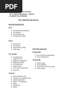 The PSBB Millennium School GST & Gerugambakkam - Chennai ACADEMIC YEAR 2018-2019 STD 7 Portions For Annual