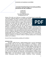 The Implementation of Project-Based Learning in Increasing Speaking Achievement and Self-Confidence