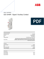 2CDS200922R0001 s2c S h6r Signal Auxiliary Contact PDF