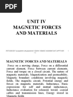 Unit Iv Magnetic Forces and Materials