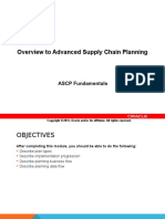 Overview To Advanced Supply Chain Planning: ASCP Fundamentals