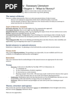 Planning Theory - Summary Literature: Allmendinger - Chapter 1 - What Is Theory?