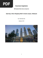 Coursera Capstone: Opening A New Shopping Mall in Kuala Lumpur, Malaysia