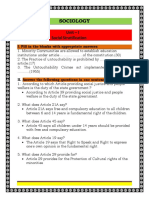 Sociology: Unit - I Social Stratification