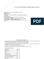 PROIECT DIDACTIC DE LUNG - DURAT - LA Biologie Cl. 9