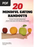 20 Mindful Eating Handouts For Professionals Full Document Color PDF