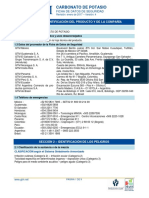 FDS GTM CARBONATO DE POTASIO Revisión 4 PDF